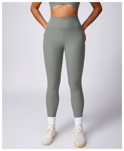 Customized Threaded High Waisted Skinny Hip Lifting Yoga Pants