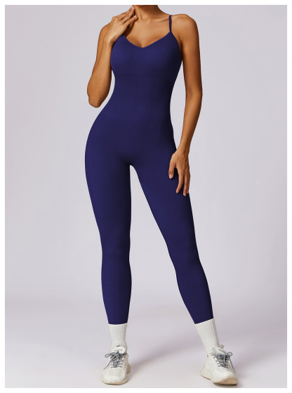 Customized seamless Sling One Piece Fitness Bodysuit