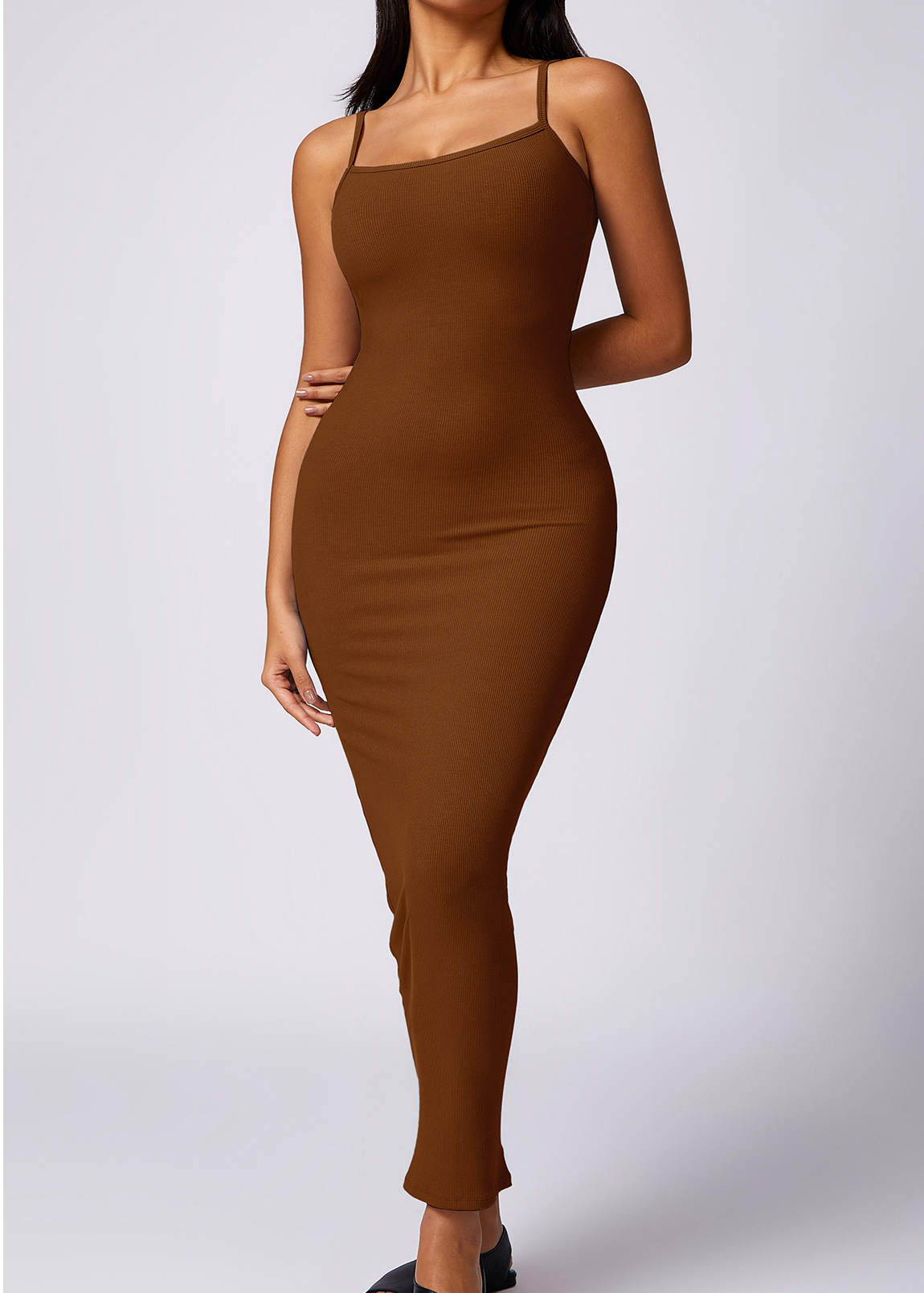 Customized Slim package hip dress threaded