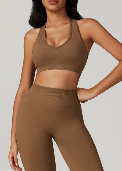 Customized Seamless Yoga Bra Nude