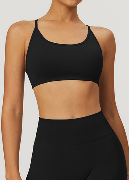 Customized Seamless Cross Back Yoga Bra