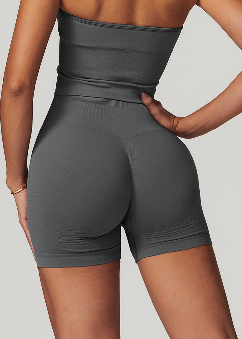 Customized Seamless Skinny High Waist Yoga Shorts