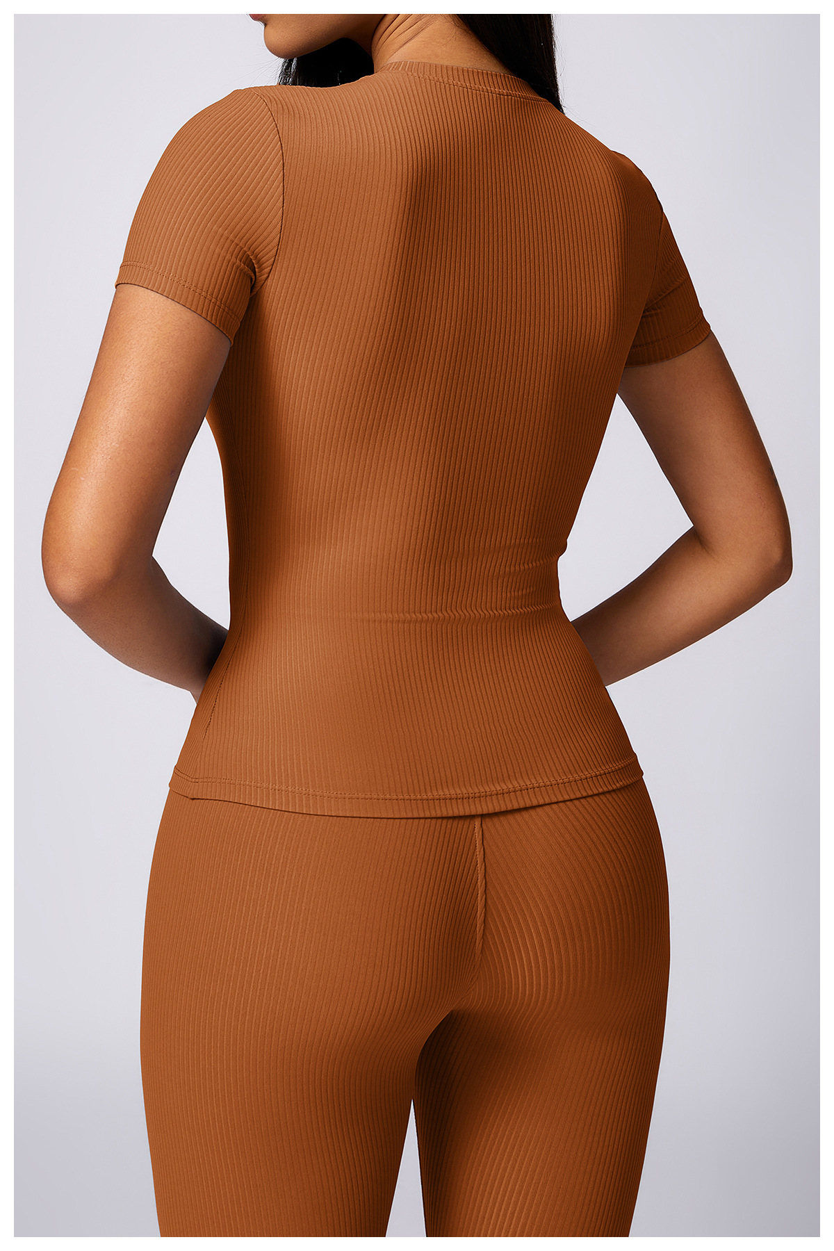 Customized Tight Fit Quick Dry Yoga Top T-Shirt