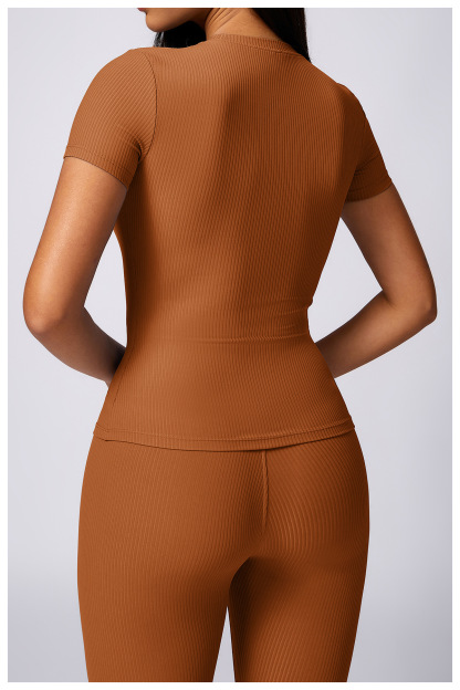 Customized Tight Fit Quick Dry Yoga Top T-Shirt