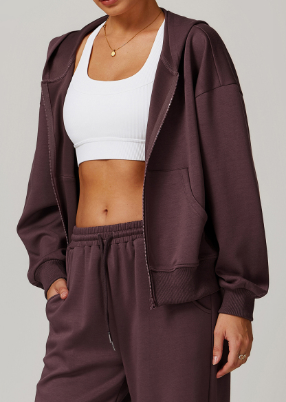 Customized Sports Sweatshirt Pure Color Casual