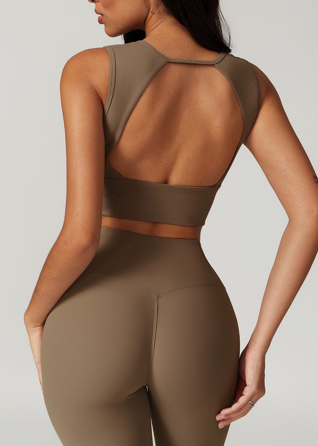 Customized Brushed back one-piece sports bra