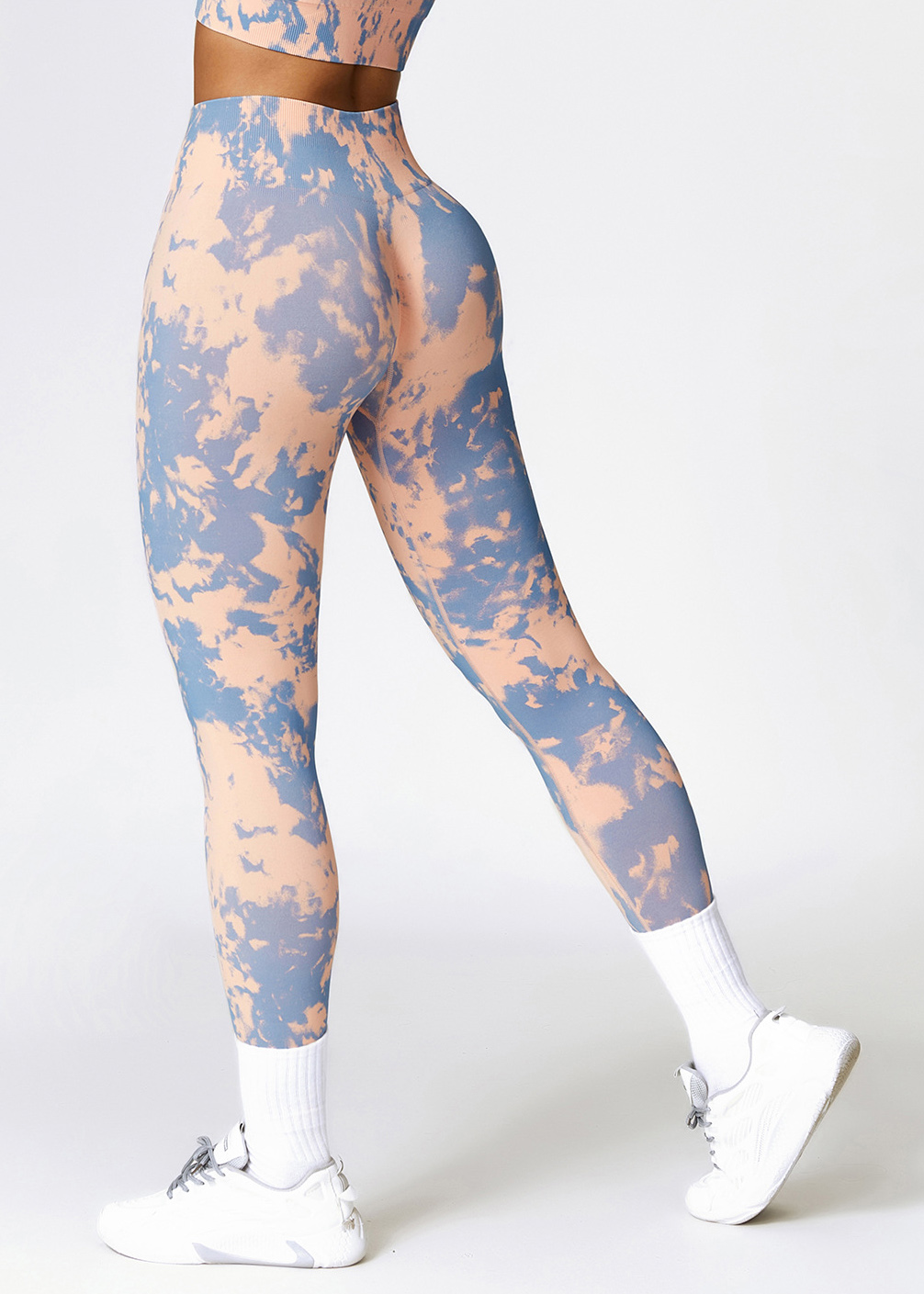 Custom Printed Seamless High Waist Yoga Pants Camouflage