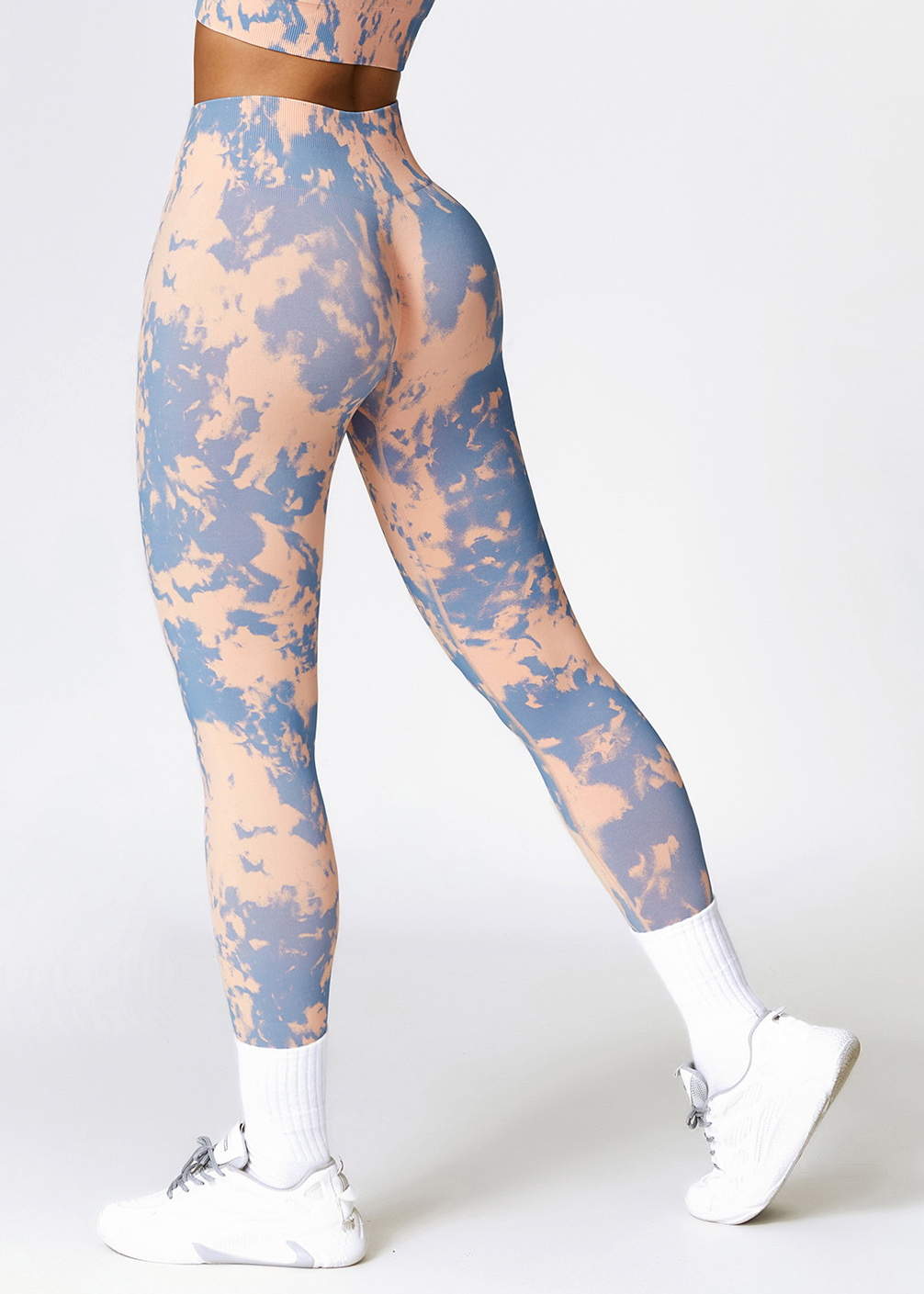 Custom Printed Seamless High Waist Yoga Pants Camouflage