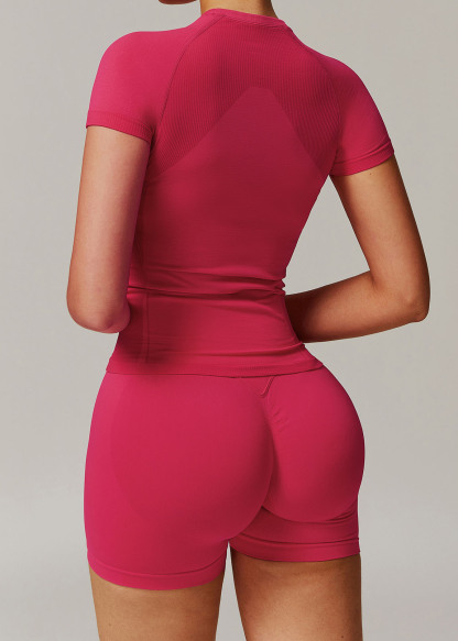 Customized Seamless short-sleeved T-shirt yoga wear