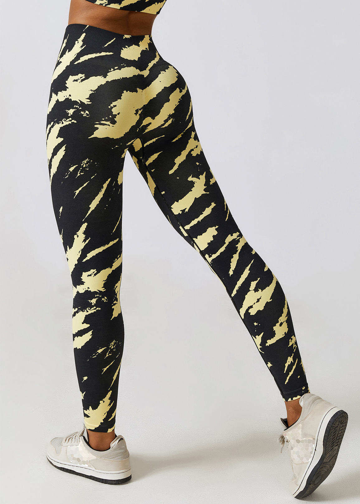 Custom Printed Seamless High Waist Yoga Pants Camouflage