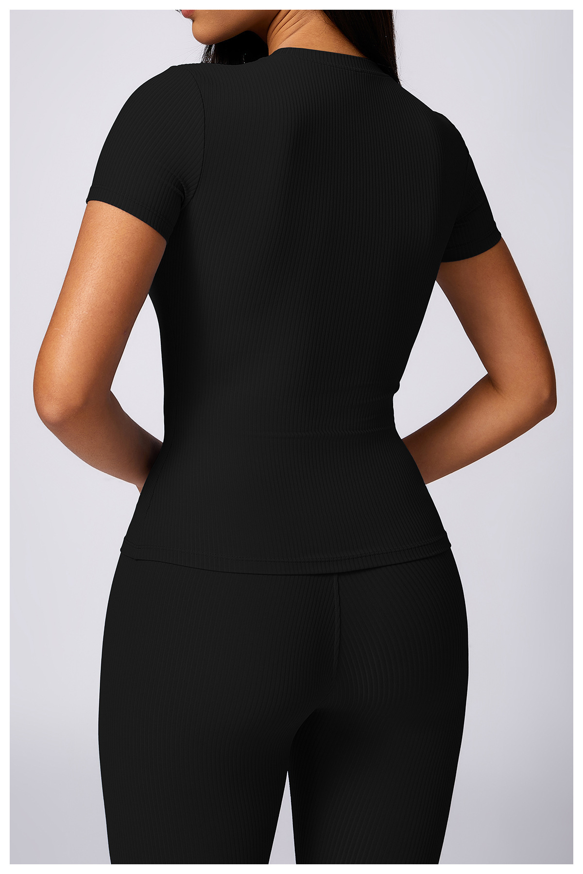 Customized Tight Fit Quick Dry Yoga Top T-Shirt