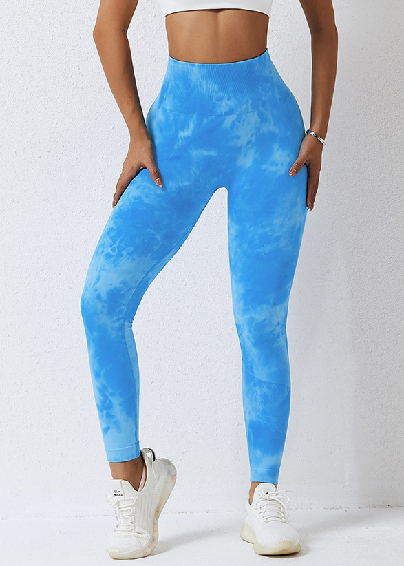 Customized Tie-Dye Seamless High Waist Yoga Pants
