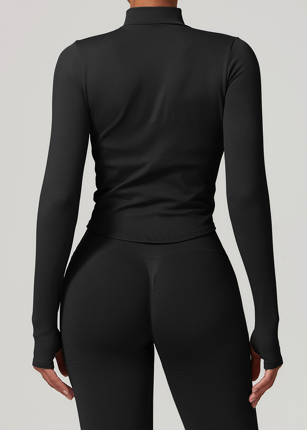 Customized Collar Zipper Long Sleeve Jacket