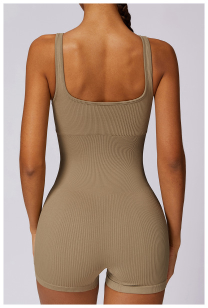 Customized High Strength Seamless Backless One-piece Yoga Wear