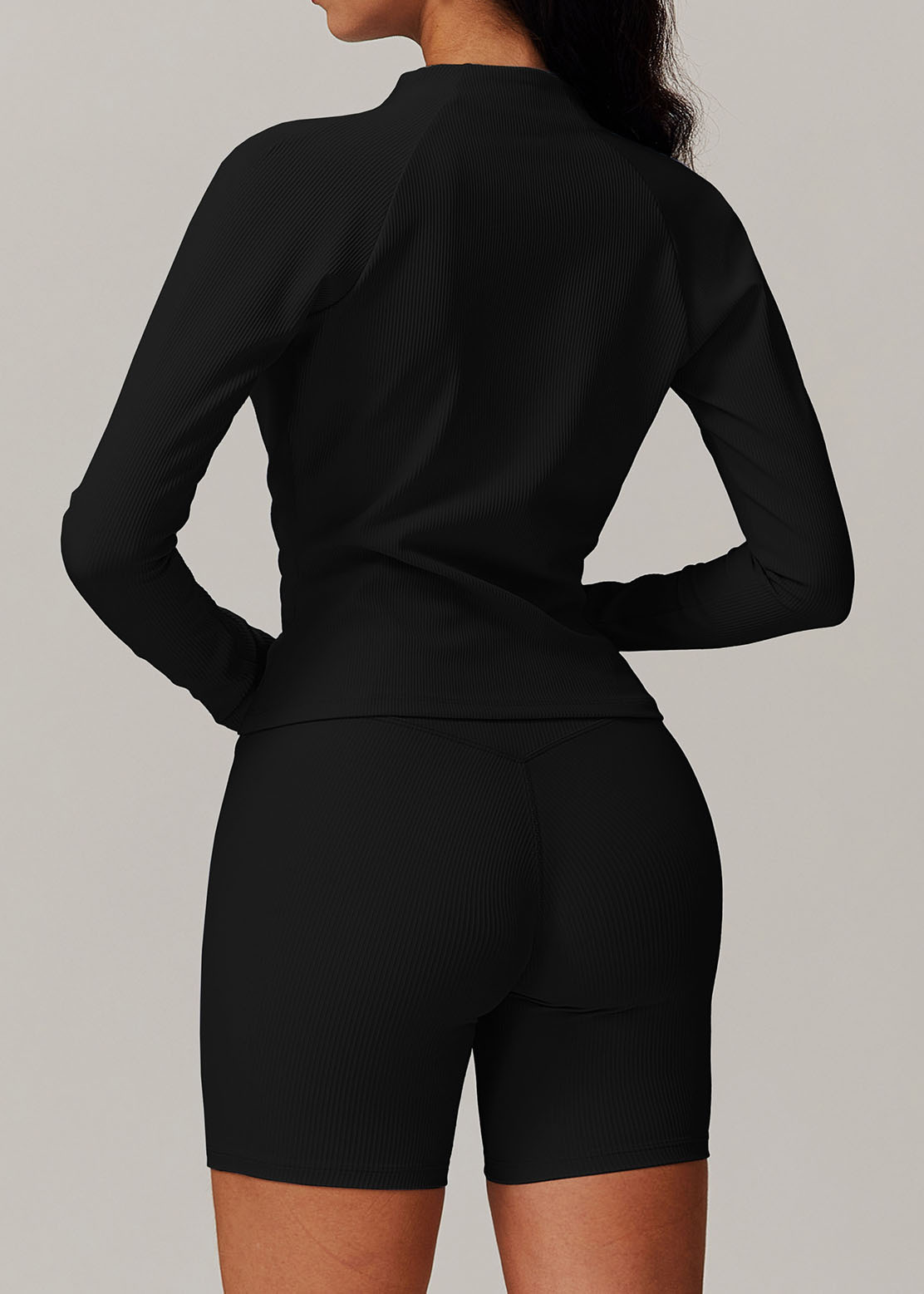 Customized Zipper quick-drying long-sleeved yoga suit