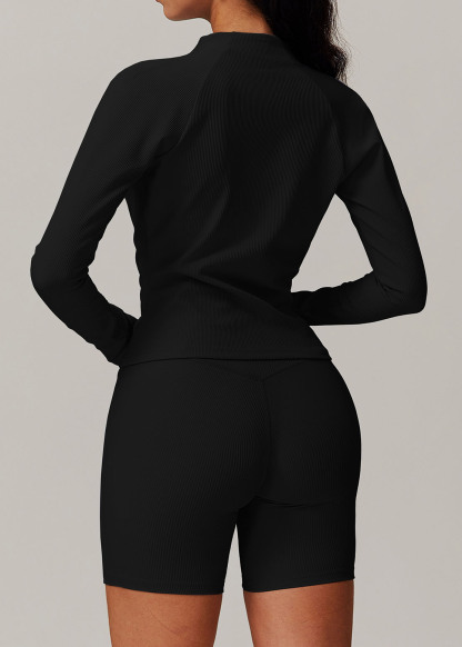 Customized Zipper quick-drying long-sleeved yoga suit