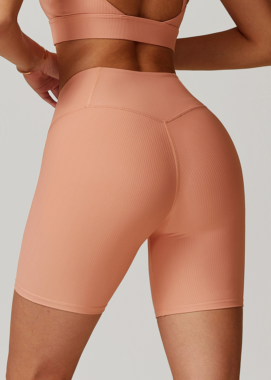 Customized Threaded tight hip-lifting yoga shorts