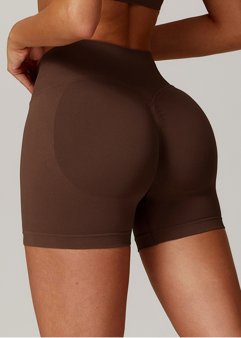 Customized Seamless High Waist Yoga Shorts
