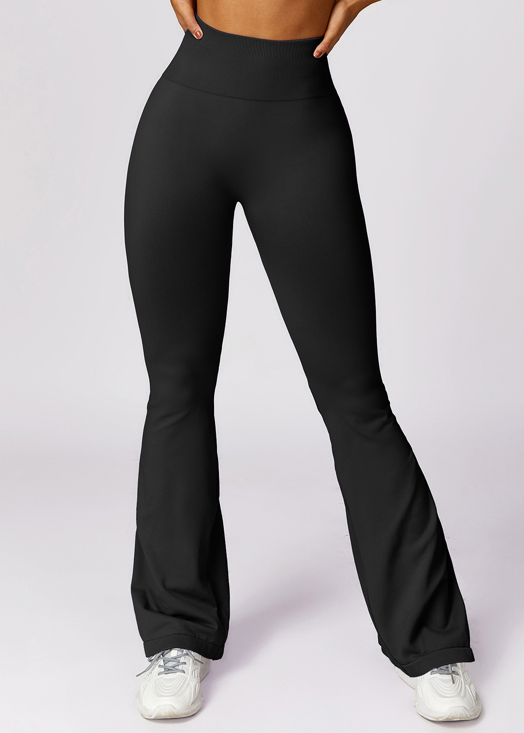 Customized Skinny Seamless Hip Lifting Yoga Flared Pants
