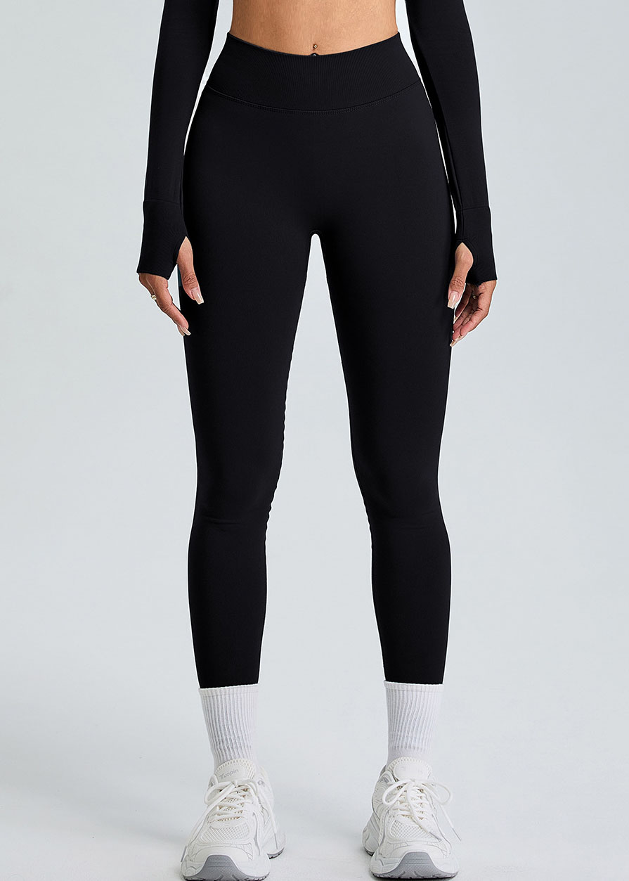 Customized High-rise seamless hip-lifting sports pants
