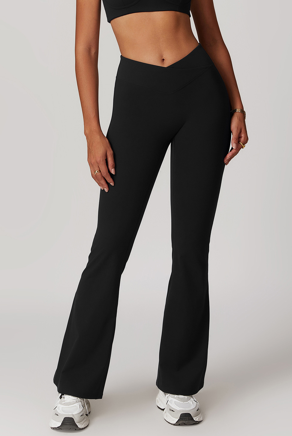 Customized  cross high waist yoga pants