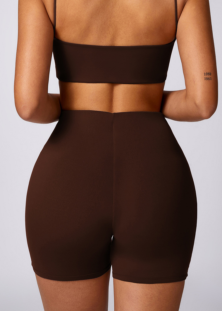 Customized Hip Lifting High Waist Yoga Shorts