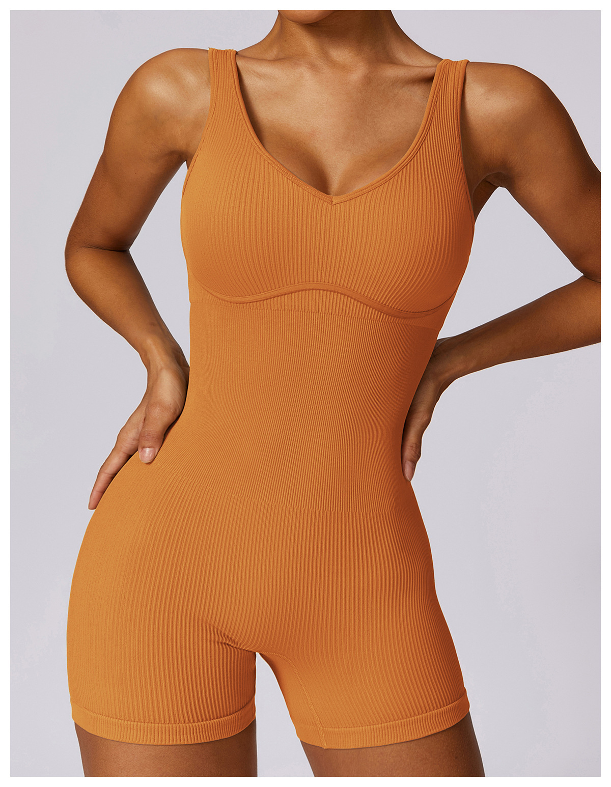 Customized High Strength Seamless Backless One-piece Yoga Wear