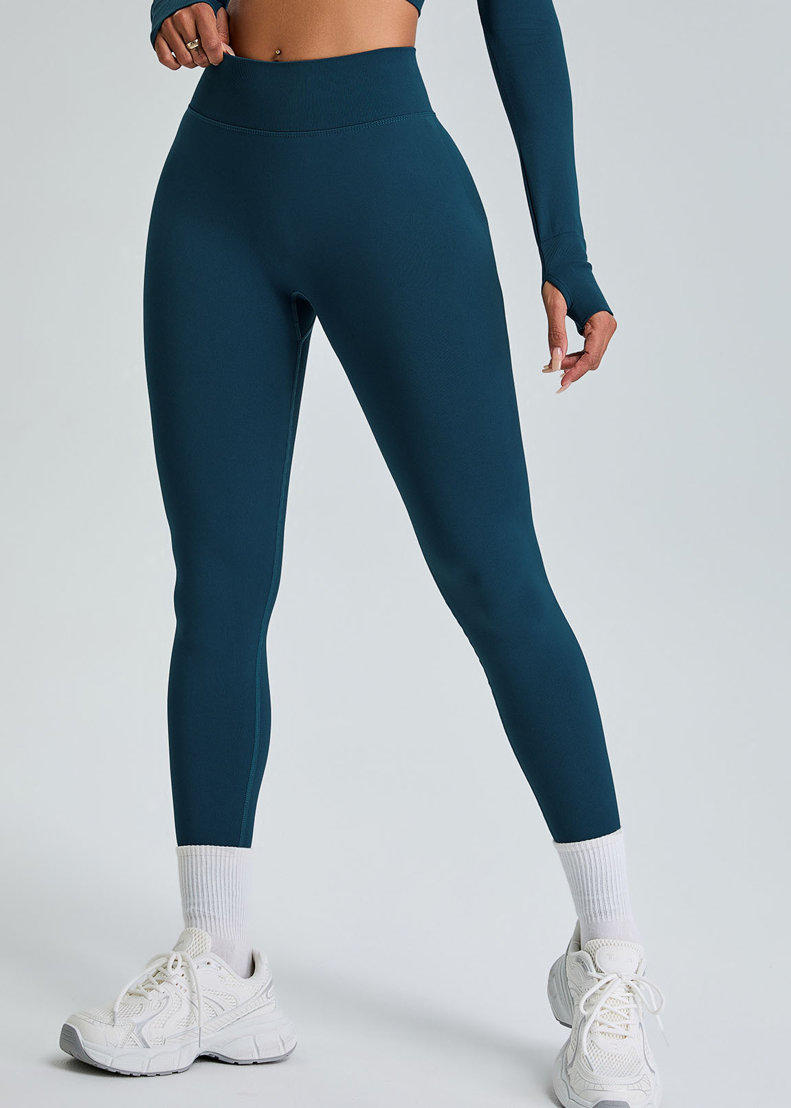 Customized High-rise seamless hip-lifting sports pants
