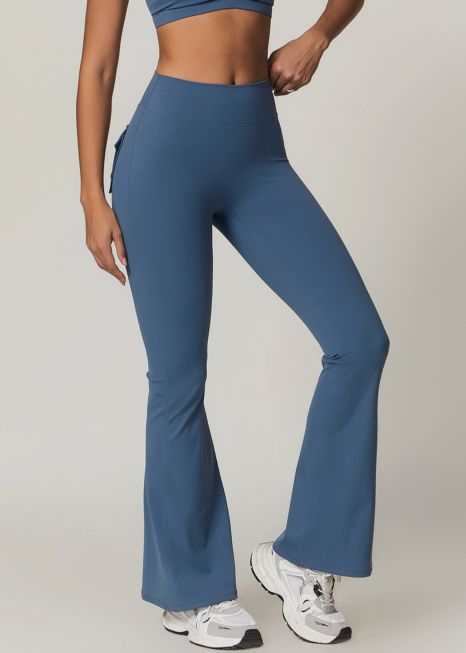 Customized Pocket Micro Slim Wide Leg Pants