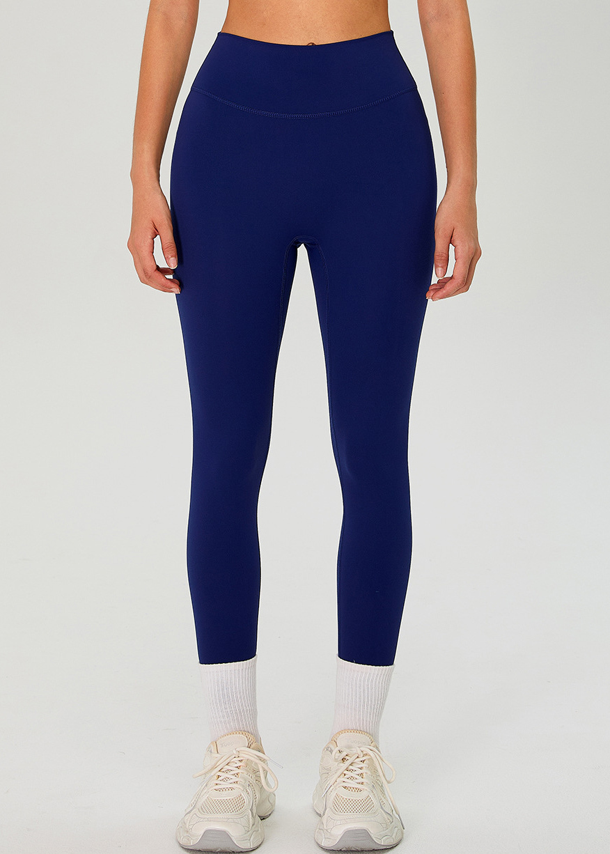 Custom double-sided brushed nylon athletic leggings