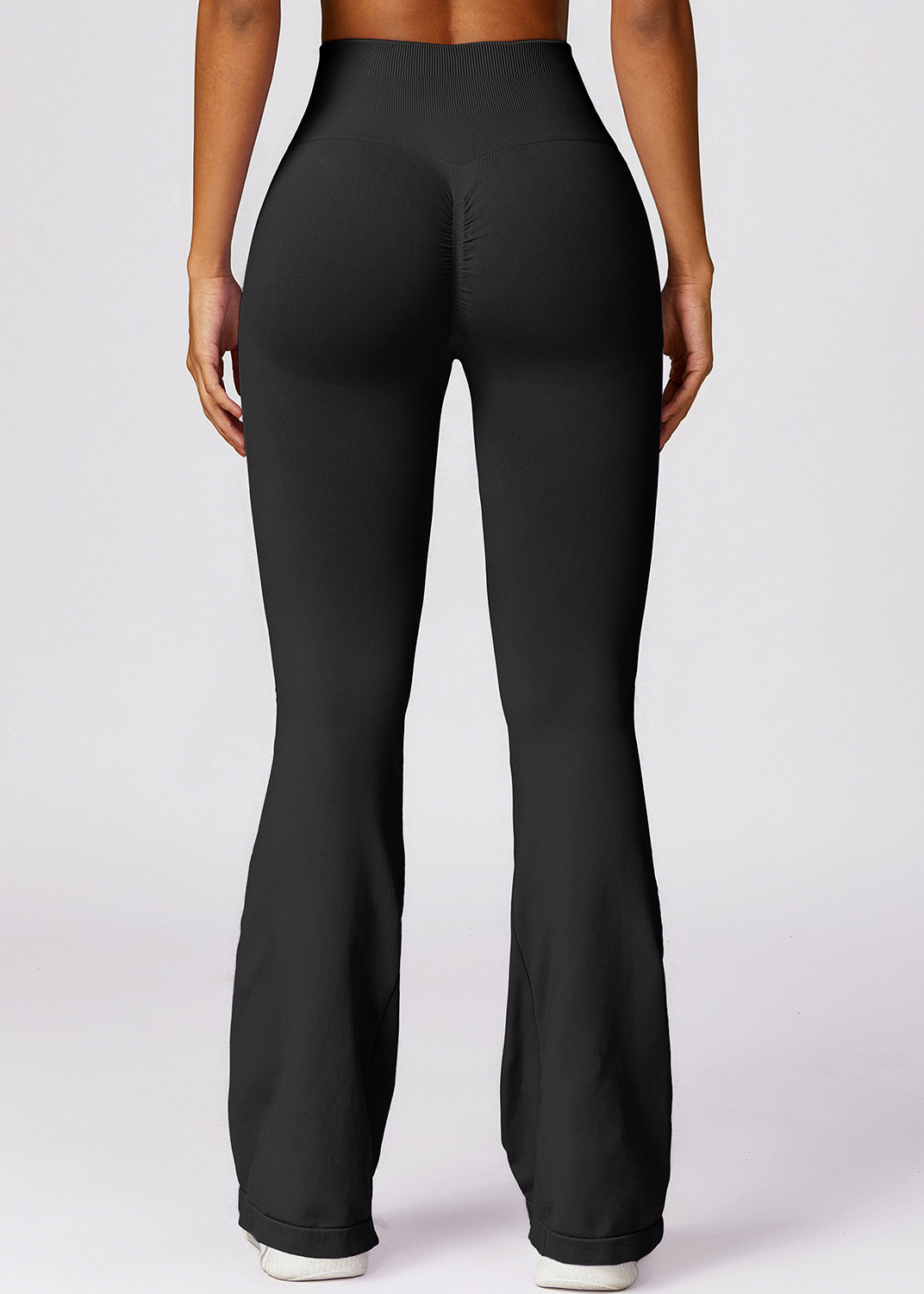 Customized Skinny Seamless Hip Lifting Yoga Flared Pants