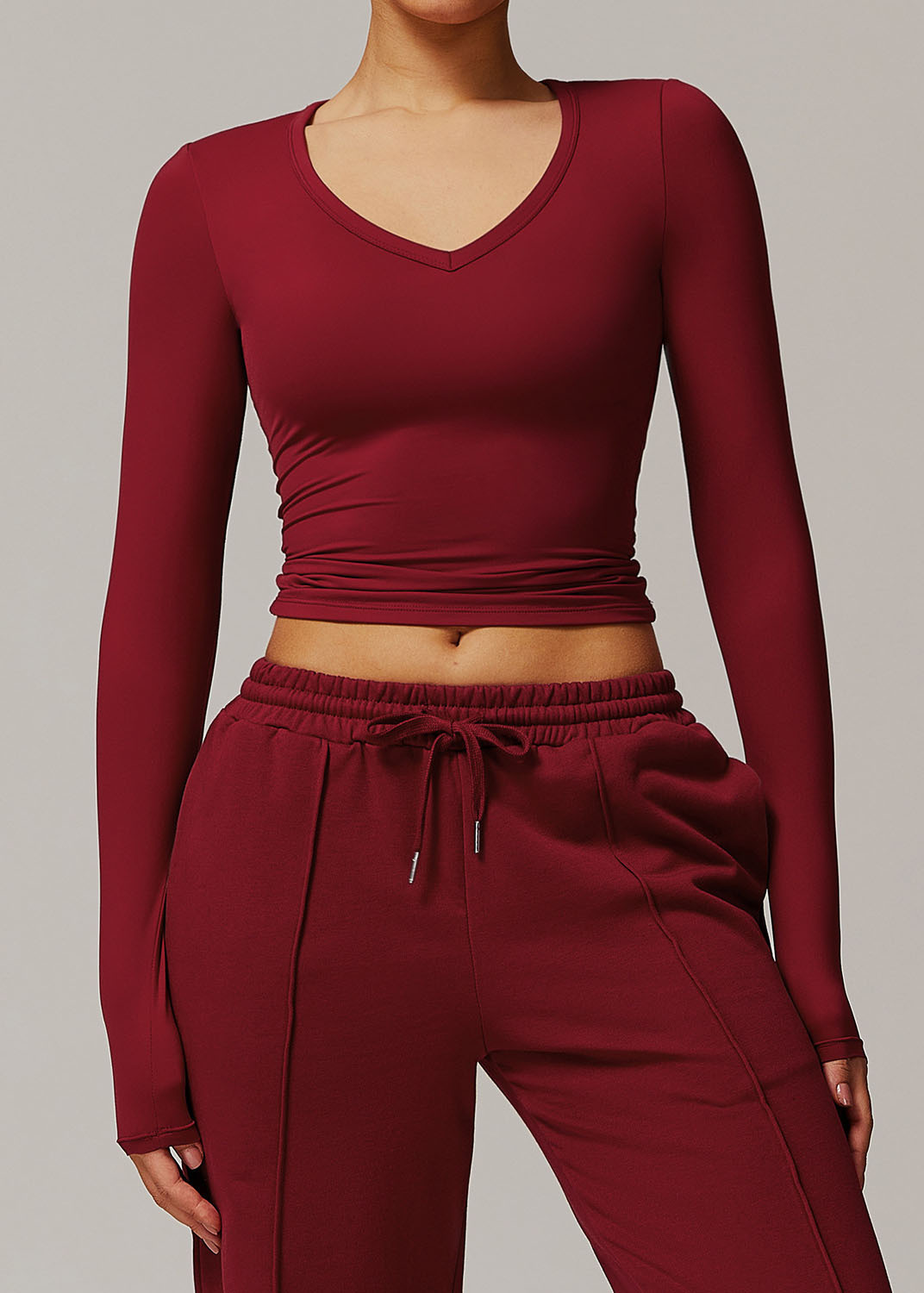 Customized Quick-drying brushed tight yoga long sleeves