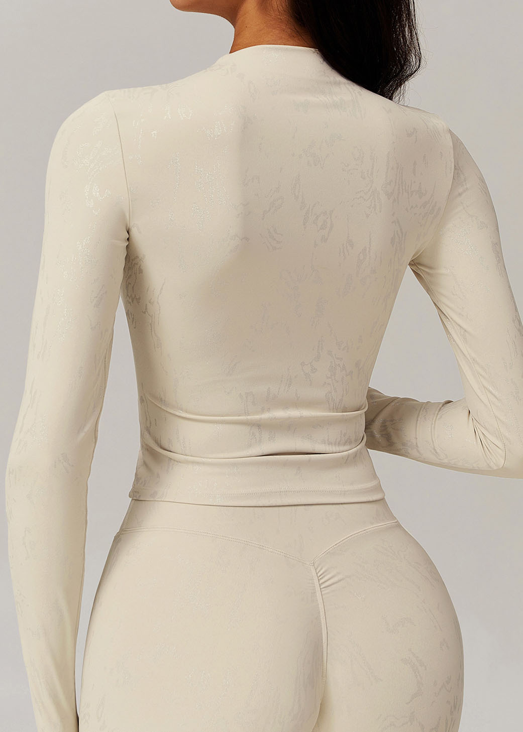 Customized Quick-drying hot stamping yoga long sleeves