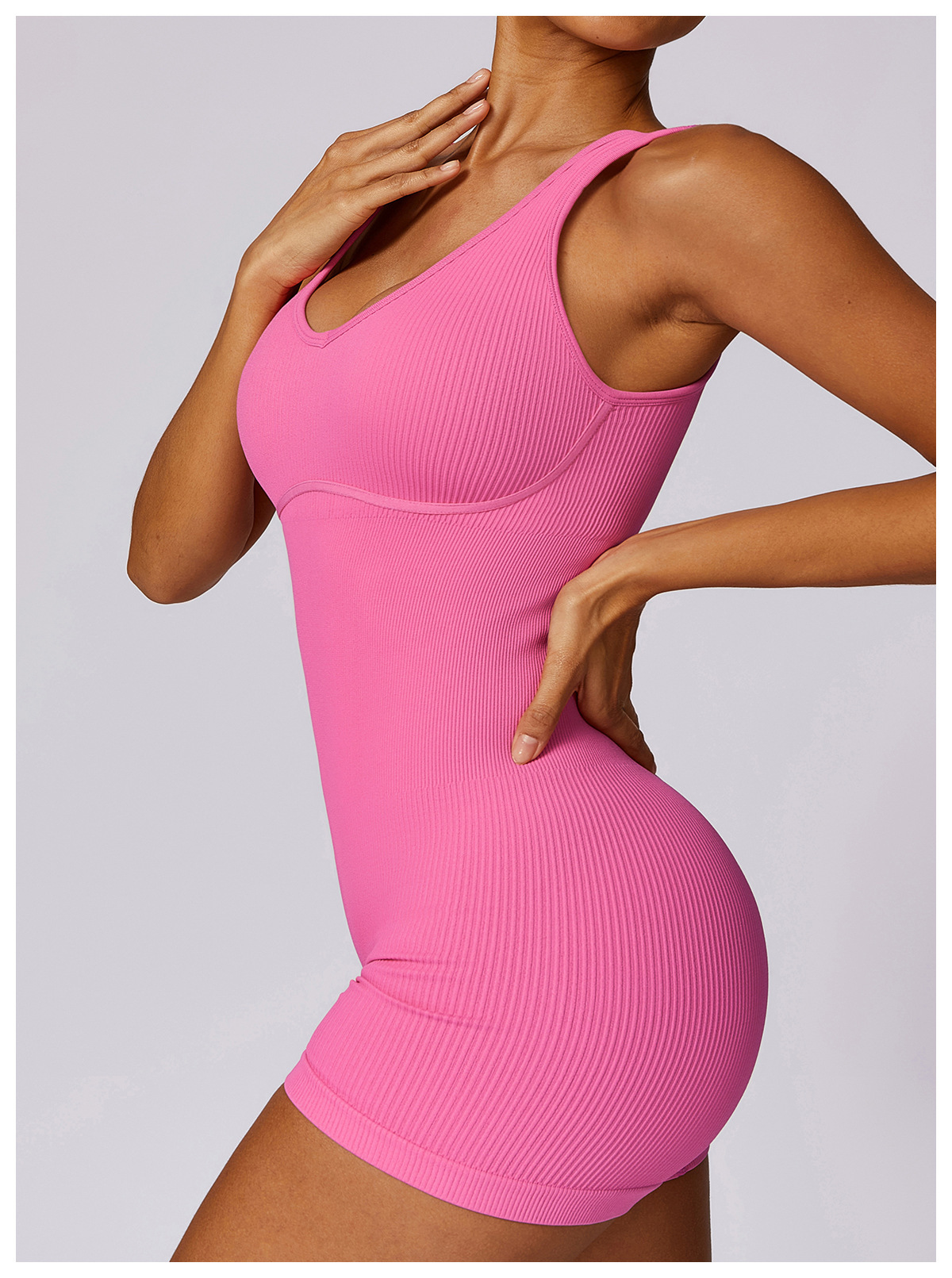 Customized High Strength Seamless Backless One-piece Yoga Wear