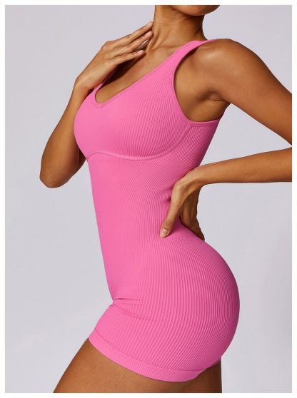 Customized High Strength Seamless Backless One-piece Yoga Wear
