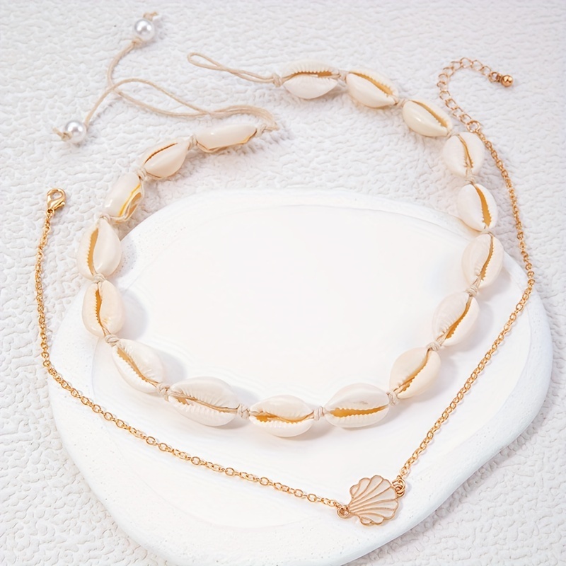 Bohemian Style Shell Pendant Necklace