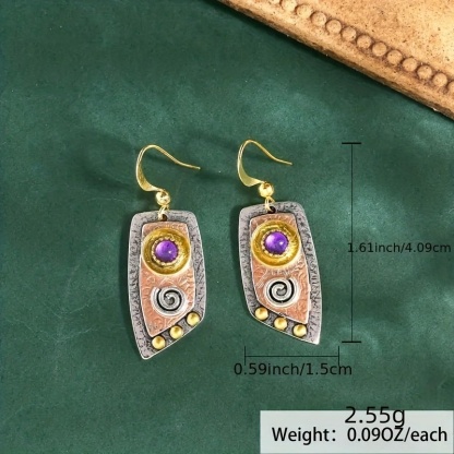 Bohemian Simple Irregular Shape Dangle Earrings