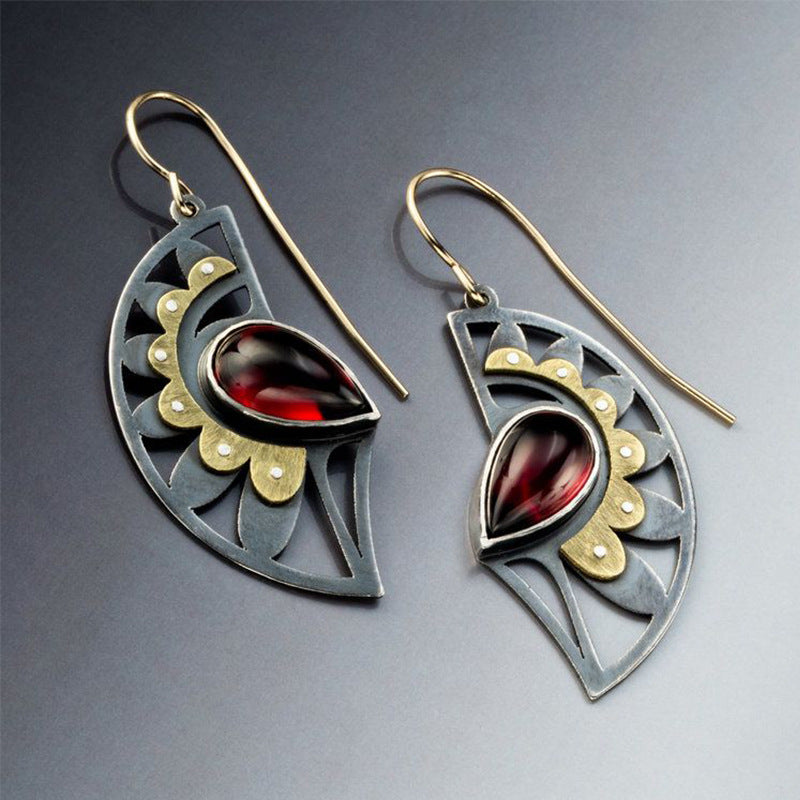 Ruby earrings-canovaniajewelry