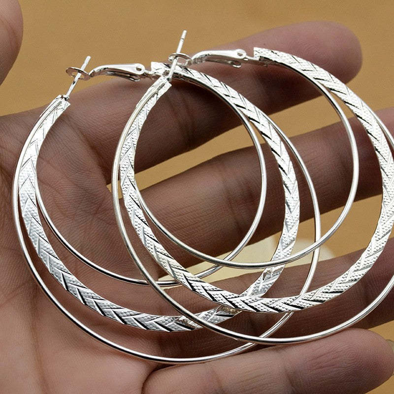 Twist hoop earrings-canovaniajewelry