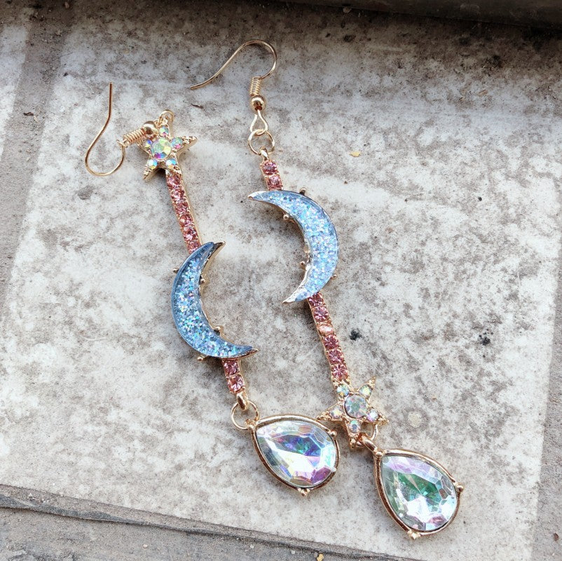 Moon Star Earrings-canovaniajewelry