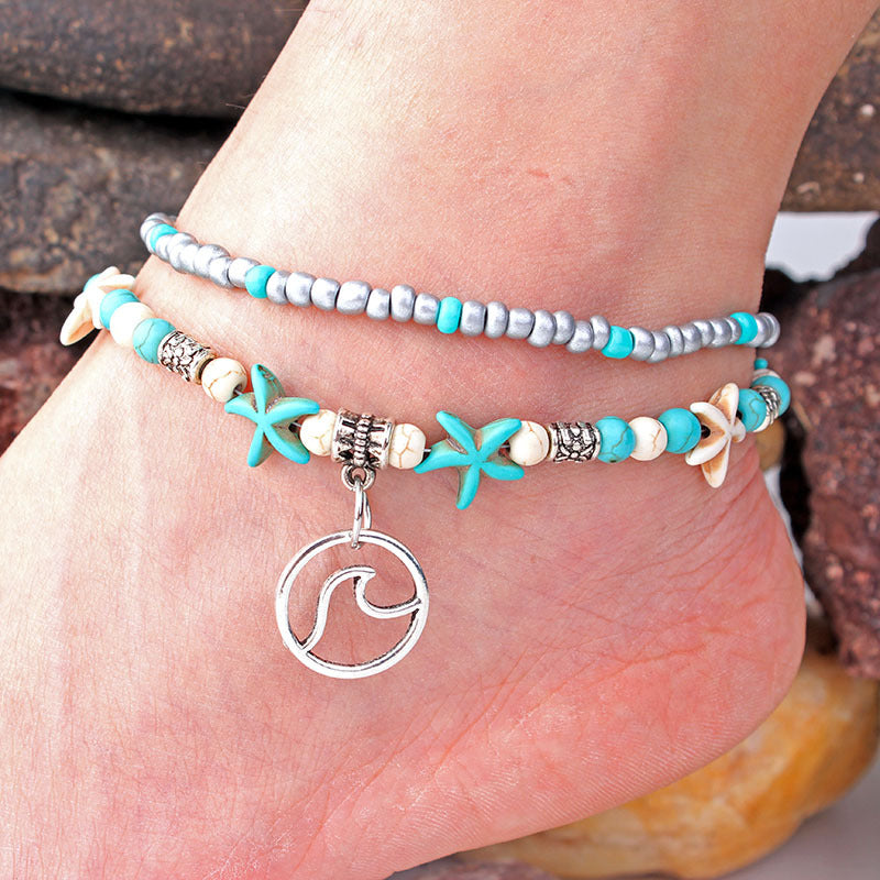 Wave Yoga Anklet-canovaniajewelry