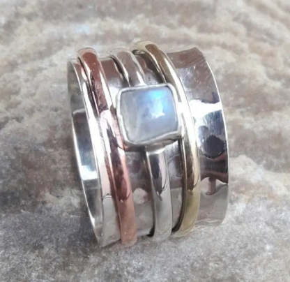 Silver Broad-Faced Ring-canovaniajewelry