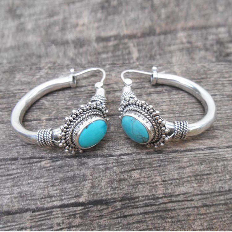 VintageTurquoise Earrings-canovaniajewelry