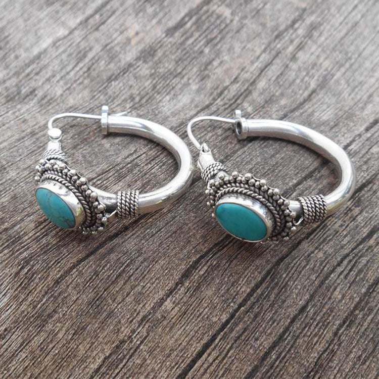VintageTurquoise Earrings-canovaniajewelry