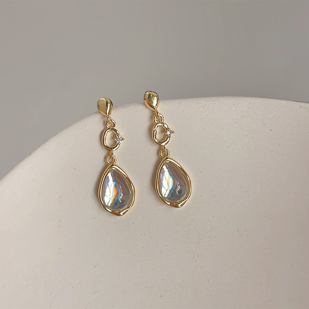 Zircon drop earrings-canovaniajewelry