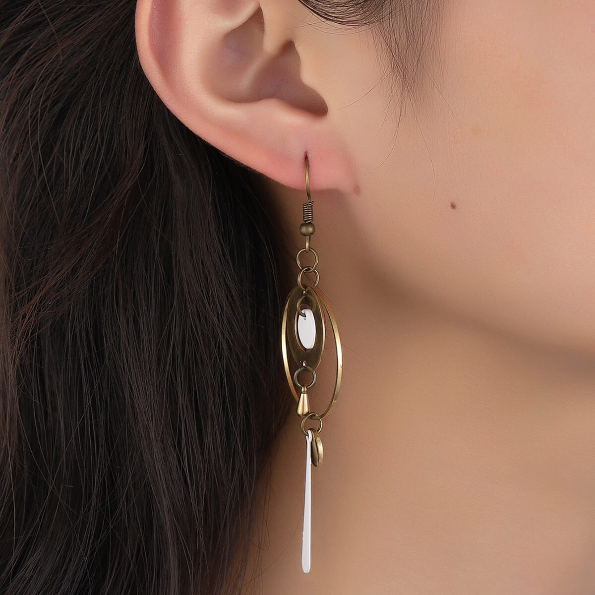 Symmetrical Statement Geometric Hoop Earrings-canovaniajewelry