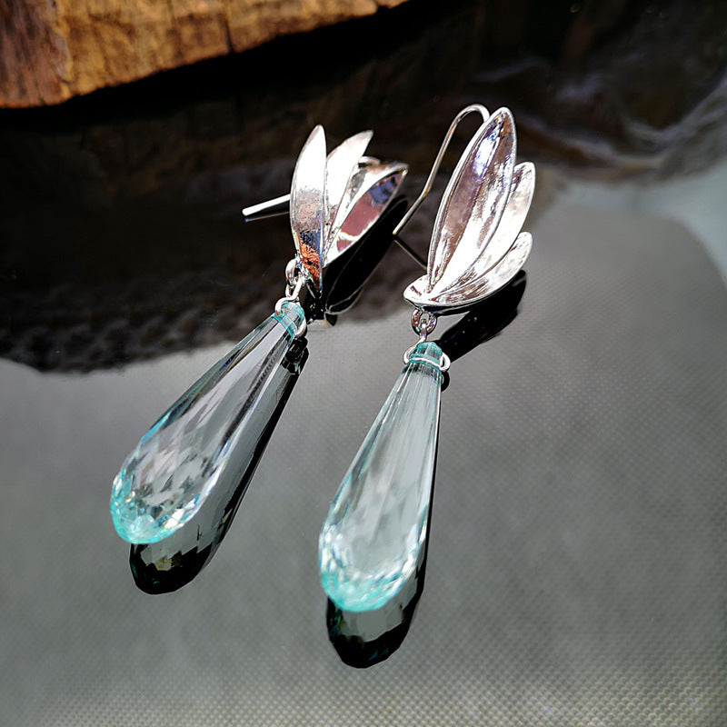Bird of Paradise Crystal Earrings-canovaniajewelry