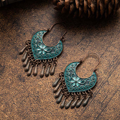 Bohemian Vintage Bronze Alloy Earrings-canovaniajewelry