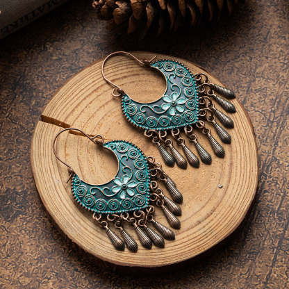 Bohemian Vintage Bronze Alloy Earrings-canovaniajewelry