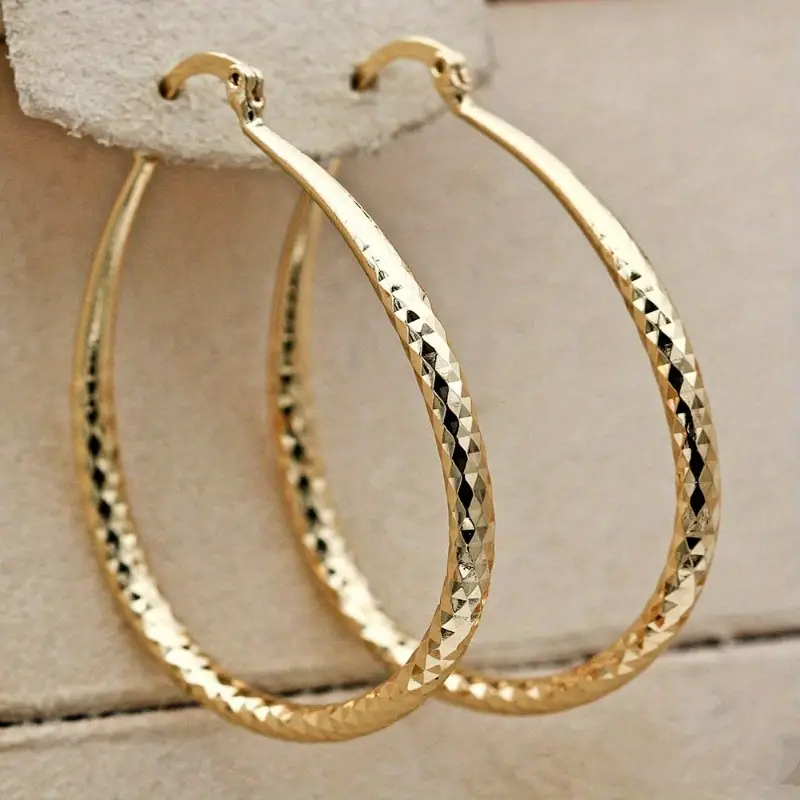 Vintage Luxury Elegant Style Hoop Earrings